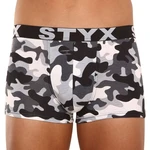 Men's boxers Styx art sports rubber oversized camouflage