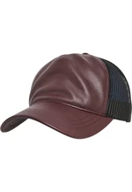 Synthetic Leather Trucker Chestnut Brown/Blk