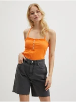 Orange Women's Bodysuit Pieces Leaf - Women