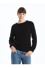 LC Waikiki Lw - Crew Neck Plain Long Sleeve Women's Knitwear Sweater