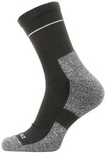 Sealskinz Solo QuickDry Ankle Length Sock Black/Grey XL Skarpety kolarskie