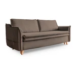 Jasnobrązowa rozkładana sofa 225 cm Charming Charlie – Miuform