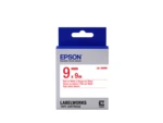 Epson LabelWorks LK-3WRN C53S653008 9mm x 9m, červená tlač / biely podklad, originálna páska