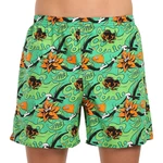 Green Men's Home Shorts with Pockets Styx Tropic