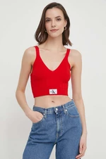 Top Calvin Klein Jeans dámský, červená barva, J20J223152