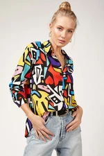 Bigdart 3721 Graphic Patterned Shirt - Black