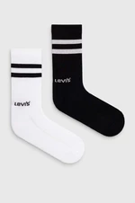 Ponožky Levi's 2-pack černá barva