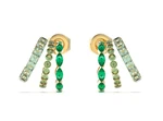 Guess Dámské pozlacené náušnice Crazy Earrings JUBE03307JWYGGNT/U