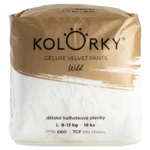 KOLORKY DELUXE VELVET PANTS Jednorazové nohavičkové EKO plienky wild L (8-13 kg) 19 kusov