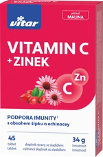 REVITAL Vitamín C + Zn + šípka 45 tabliet