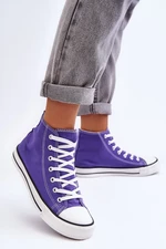 Women's classic high sneakers purple Remos