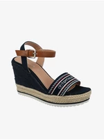 Dark blue Tom Tailor Women's Wedge Sandals - Women