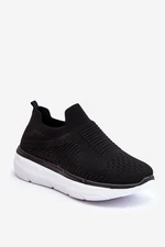 Ladies slip-on sports shoes Black Ferive