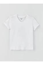 LC Waikiki V-Neck Basic Short Sleeve Boy's Undershirt