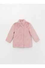 LC Waikiki Standing Collar Girls Plush Coat