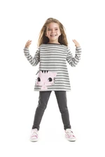 Mushi Striped Kitten Tunic Set