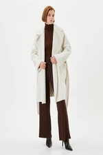 Koton Women's Off-White Coat