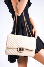 Capone Outfitters Shoulder Bag - Beige - Plain