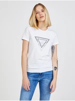 White Women's T-shirt with print Guess - Women