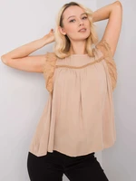 Blouse beige Yups awd0467. R12