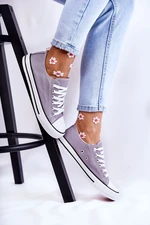 Women's Classic Sneakers Grey Be Mine