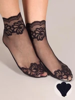 Yoclub Woman's Women's Lace Socks 3PAK SKB-0102K-3400