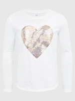 GAP Children's T-shirt with sequined heart - Girls