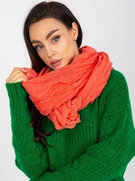 Coral smooth viscose scarf