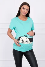 Maternity blouse Guck mint