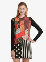 Black Women Patterned Dress Desigual Ybore - Women