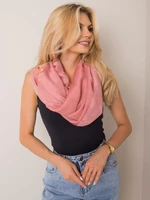 Dirty pink scarf with flowers