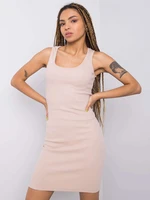 RUE PARIS Dark beige dress