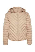 Trendyol Beige Fitted Inflatable Jacket With A Hood