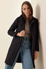 Bigdart 9082 Oversized Cachet Coat - Navy Blue