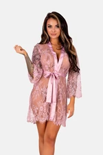 Dámske oblečenie LivCo Corsetti Fashion LivCo_Corsetti_Fashion_Housecoat_Sheer_Pink