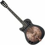 Ortega RRG40CE-DBK-L Distressed Black Satin Resonator-Gitarre