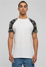 Contrasting raglan t-shirt wht/darkcamo