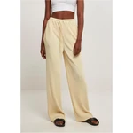 Women's Plisse Soft Yellow Pants