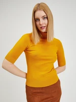 Yellow Ladies Short Sleeve Sweater ORSAY - Women