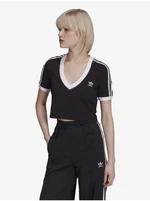 Černý dámský crop top adidas Originals - Dámské