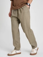 Mens Vintage Back Double Pocket Ankle Length Pants