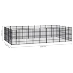 Outdoor Dog Kennel Steel 446.4 ft²