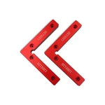 Drillpro 2pcs Aluminum 90 Degree Precision Positioning L Squares Block 100/120/140mm Positioning Right Angle Ruler Clamp