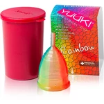 Yuuki Rainbow Line 1 + kelímek menstruační kalíšek velikost large (⌀ 46 mm, 24 ml) 1 ks