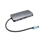 Dokovacia stanica i-tec USB-C/3x USB 3.1, RJ45, 3,5mm jack, SD, Micro SD, HDMI, VGA, USB-C PD 100W (C31NANODOCKVGAPD) dokovacia stanica • kompaktný di