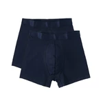 Organic Basics Bavlnené boxerky Organic Basics Organic Cotton Boxers - navy (2 ks)