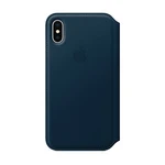 Apple iPhone X Leather Folio - Cosmos Blue