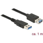 USB 3.0 prodlužovací kabel Delock DELOCK Kabel USB 3.0 Typ-A St < Bu 1,0m 85054, 1.00 m, černá