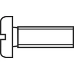 Cylindrické šrouby TOOLCRAFT, DIN 84, M2,5 x 30, 100 ks