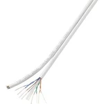 Ethernetový síťový kabel CAT 6 TRU COMPONENTS CAT 5e/CCA, U/UTP, 8 x 2 x 0.196 mm², bílá, 100 m